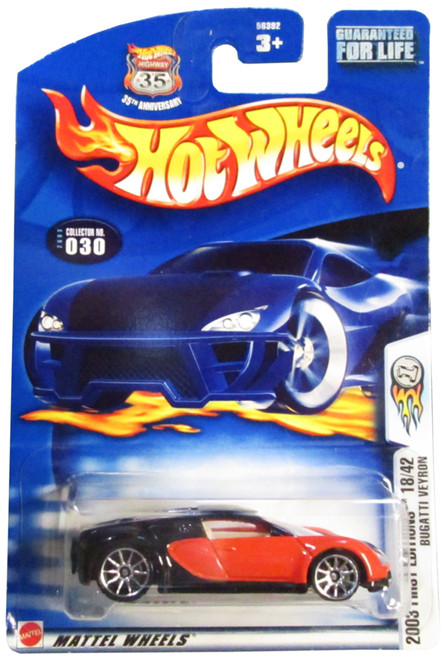 Bugatti Veyron Hot Wheels 2003 First Editions Series 18/42 1:64 Scale Collectible Die Cast Car Model No.30 Bugatti Veyron Hot Wheels 2003 First Editions Series 18/42 1:64 Scale Collectible Die Cast Car Model No.30