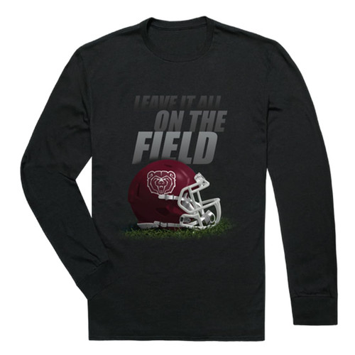 W Republic Missouri State University Bears Gridiron Long Sleeve Tee T-Shirt - Black, XX-Large