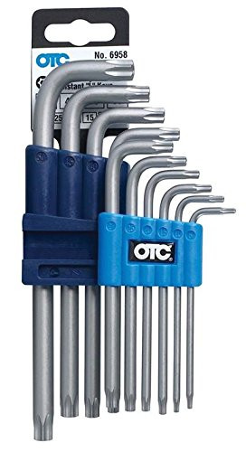 OTC 6958 TORX Tamper Resistant 'L Keys TT8 to TT50 (10 Piece)