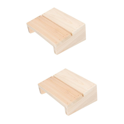 2pcs Foot Stool Hand Washing Stool Office Chair footrest Foot Stand Under Desk Bathroom Kids Stool Potty Training Stool Under Desk Foot Rest Step Stool Wooden Footstool Pedal Child