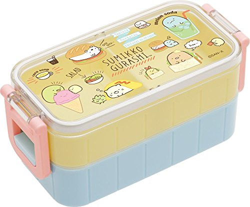 Sumikko Gurashi 2 Point Lock Bento Lunch Box With Chopsticks