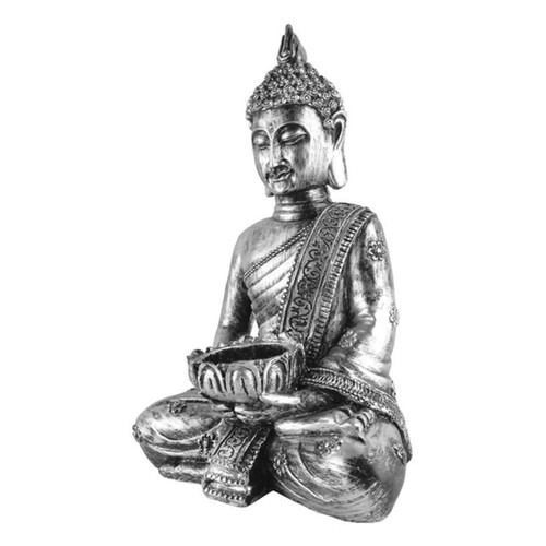 DECHOUS Buddha Statue Candle Holder Outdoor Candle Holder Outdoor Home Decor Buddha Statue Outdoor Resin Buddhist Statue Desktop Candlestick Ornament Resin Candle Desktop Adornment Lucky