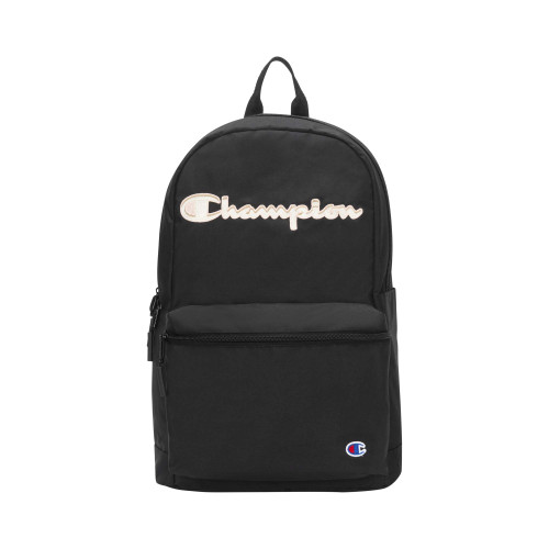 Champion unisex adult Varsity Backpacks, Black/Natural, One Size US