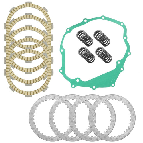 Caltric Clutch Friction Steel Plates Kit Compatible with Honda Sportrax 250 TRX250EX 2001 2002 2003 2004 2005 Caltric Clutch Friction Steel Plates Kit Compatible with Honda Sportrax 250 TRX250EX 2001 2002 2003 2004 2005