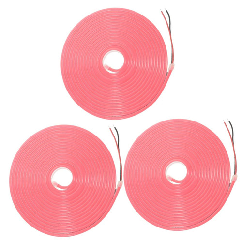 DOITOOL 3pcs Led Silicone Light Strip Led Tape Light 12v Led Rope Light Led Light Strip Led Strip Lights Led Flexible Neon Rope Light Silicone Light Strips Outdoor Silicone Rope Silica Gel