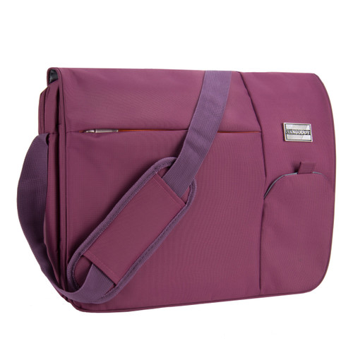 Purple 15.6 inch Anti-Theft Laptop Messenger Bag Compatible with Inspiron, Dell Latitude, Precision Vostro m15 G3 G5 G7 14 to 15.6