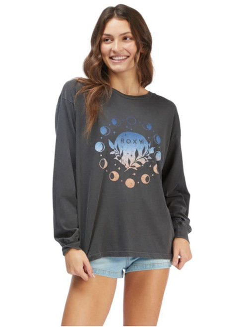 Roxy Moon Start Long Sleeve T-Shirt Anthracite SM (US 3-5)