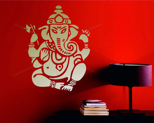 Wall Vinyl Decals Lord Ganesh Vinayaka Ganesha Ganapati Hindu God Mantra Aum Sanskrit Decorative Vinyl Wall Art Sticker Decal Made in USA Wall Vinyl Decals Lord Ganesh Vinayaka Ganesha Ganapati Hindu God Mantra Aum Sanskrit Decorative Vinyl Wall Art Sticker Decal Made in USA