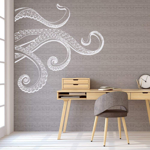 Large Octopus Wall Decal- Octopus Tentacle Wall Art Decal, Kraken Tentacle Wall Decal, Sea Animal Wall Decal, Sea Life Decals for Home DeLO1c