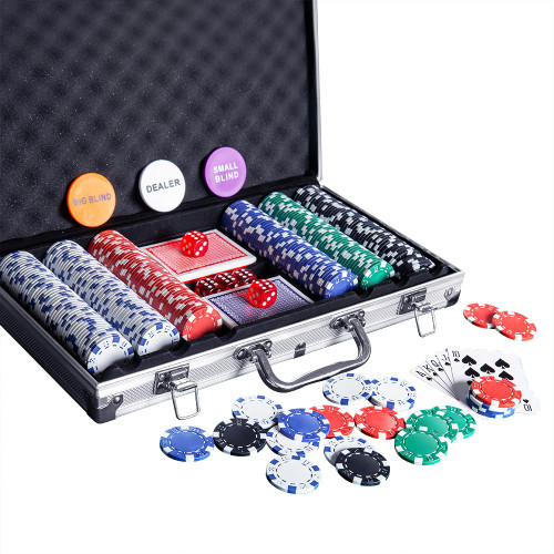 Homwom Poker Chip Set - 300PCS Poker Chips with Aluminum Case, 11.5 Gram Chips for Texas Holdem Blackjack Homwom Poker Chip Set - 300PCS Poker Chips with Aluminum Case, 11.5 Gram Chips for Texas Holdem Blackjack