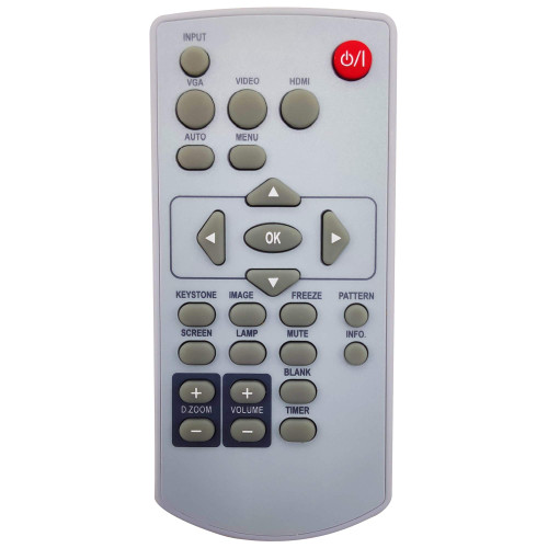 INTECHING 63910016 Projector Remote Control for Eiki EK-100W, EK-101X, EK-102X, EK-103X, EK-301W, EK-302X, EK-303U, EK-305U, EK-306U, EK-307W, EK-308U, EK-309W