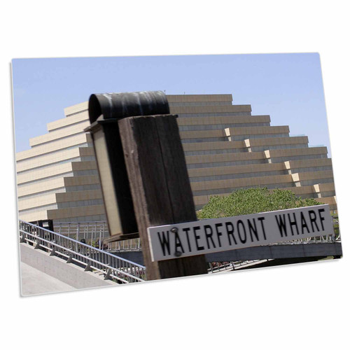 3dRose California Wharf Water Travel - Desk Pad Place Mats (dpd-29273-1)