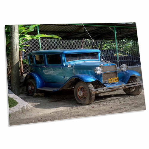3dRose Old Blue CAR, Cuba, Travel, Transportation - Desk Pad Place Mats (dpd-173712-1) 3dRose Old Blue CAR, Cuba, Travel, Transportation - Desk Pad Place Mats (dpd-173712-1)