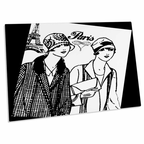 3dRose TNMPastPerfect Travel - Two Flappers in Paris - Desk Pad Place Mats (dpd-213032-1) 3dRose TNMPastPerfect Travel - Two Flappers in Paris - Desk Pad Place Mats (dpd-213032-1)