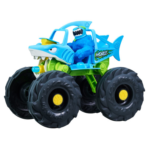 Heroes of Goo Jit Zu "Stretch and Strike Thrash Mobile! Vehicle with Missile Launcher and Stretchy, Goo Filled Exclusive Race Suit Thrash. Heroes of Goo Jit Zu "Stretch and Strike Thrash Mobile! Vehicle with Missile Launcher and Stretchy, Goo Filled Exclusive Race Suit Thrash.