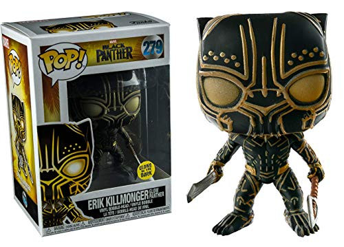 FunKo POP! Marvel Black Panther Erik Killmonger Glow In The Dark Panther Exclusive