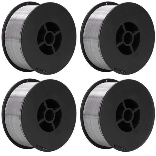 Flux Core Welding Wire .035, E71T-GS 035", 4 Spools Flux Core MIG Wire Low Splatter gasless Carbon Steel Mig Welding Wire Compatible With Lincoln Miller Forney Harbor Welder(0.035" -2LB* 4 PACK)