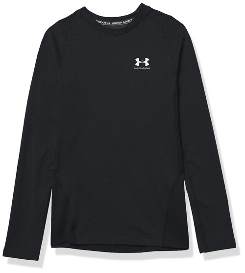 Under Armour Boys' ColdGear Armour Long Sleeve T-Shirt , Black (001)/White , Youth Medium Under Armour Boys' ColdGear Armour Long Sleeve T-Shirt , Black (001)/White , Youth Medium