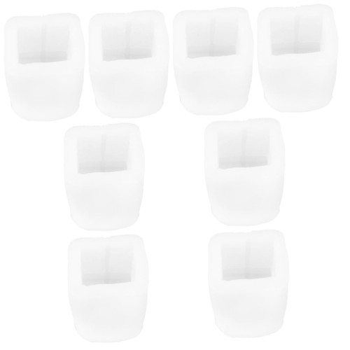 BESTOYARD 8 pcs Candle Silicone Mold epoxy Candle Casting molds Candle Plaster Resin Mould Silicone Epoxy Moulds soap Resin molds for Candle soap White Christmas Silica Gel 3D Making Tools