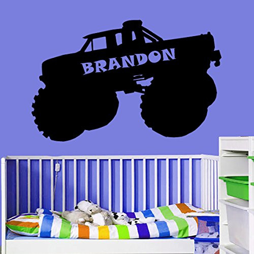 CreativeWallDecals Vinyl Wall Decal Sticker Bedroom Big Car SUV Custom Boy Name Gift Racer Auto R1627