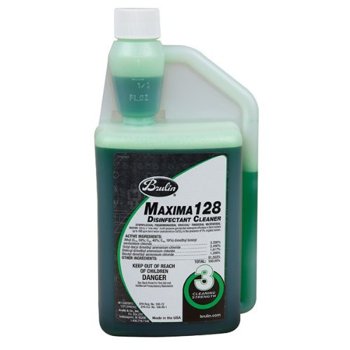 Brulin 161041-26 Maxima 128 Disinfectant Cleaner, 32 oz Canteen