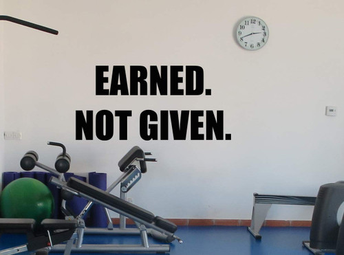 Gym Wall Decal Earned Not Given Fitness Motivational Quote Fitness Vinyl Sticker Inspirational Wall Decor Fitness Motivation Quote Sport Wall Art Training Workout Wall Mural 105fit Gym Wall Decal Earned Not Given Fitness Motivational Quote Fitness Vinyl Sticker Inspirational Wall Decor Fitness Motivation Quote Sport Wall Art Training Workout Wall Mural 105fit