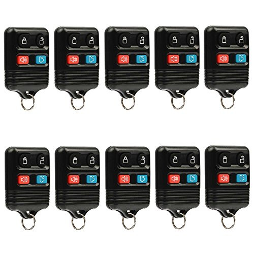 Car Key Fob Keyless Entry Remote fits Ford, Lincoln, Mercury, Mazda (CWTWB1U331 GQ43VT11T CWTWB1U345 4-btn), Bulk Lot of 10