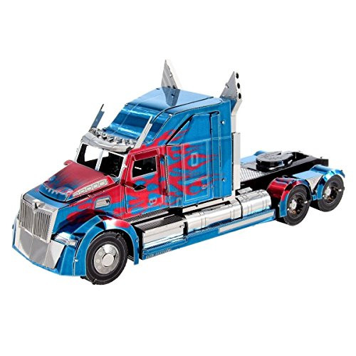 Fascinations ICONX Transformers Optimus Prime Western Star 5700 Truck 3D Metal Model Kit Fascinations ICONX Transformers Optimus Prime Western Star 5700 Truck 3D Metal Model Kit