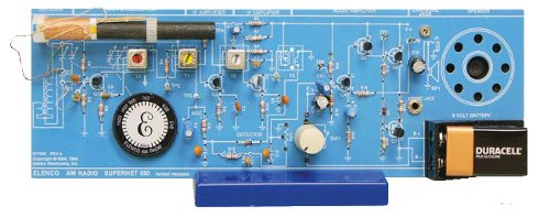 Elenco AM Radio Kit [ Combo IC & Transistor ] [ SOLDERING REQUIRED ]