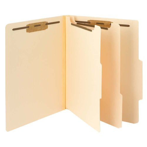 Smead Classification File Folder, 2 Dividers, 2" Expansion, Letter Size, Manila, 10 per Box (14000)