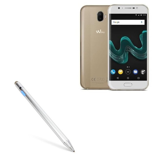 BoxWave Stylus Pen Compatible with Wiko WIM - AccuPoint Active Stylus, Electronic Stylus with Ultra Fine Tip - Metallic Silver BoxWave Stylus Pen Compatible with Wiko WIM - AccuPoint Active Stylus, Electronic Stylus with Ultra Fine Tip - Metallic Silver