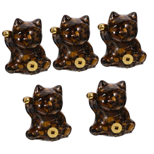ARTIBETTER 5pcs Crystal Tabletop Animal Sculpture Feng Shui Cat Statue Cat Figurine Crystal Sculpture Japanese Cat Statue Japanese Decor Cat Car Ornament Crystal Stone Cute ARTIBETTER 5pcs Crystal Tabletop Animal Sculpture Feng Shui Cat Statue Cat Figurine Crystal Sculpture Japanese Cat Statue Japanese Decor Cat Car Ornament Crystal Stone Cute