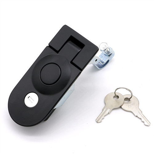 KmoNo Sealed Compression Latch Flush Mount Trigger Latch Zinc Alloy Sealed Adjustable Lever Hand Operated Compression Latches with Key 1Pcs (Color : High 35mm)