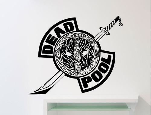 Dead Pool Logo Wall Decal Superhero Comics Vinyl Sticker Home Nursery Kids Boy Girl Room Interior Wall Art Decoration Mural Vinyl Sticker (294su) Dead Pool Logo Wall Decal Superhero Comics Vinyl Sticker Home Nursery Kids Boy Girl Room Interior Wall Art Decoration Mural Vinyl Sticker (294su)