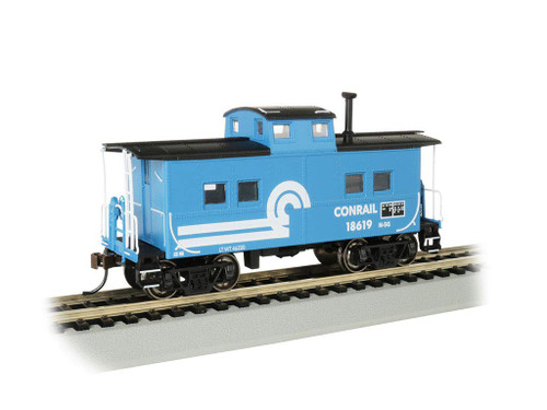 Bachmann Trains Northeast Steel Caboose - Conrail #18619 - Blue - HO Scale Bachmann Trains Northeast Steel Caboose - Conrail #18619 - Blue - HO Scale