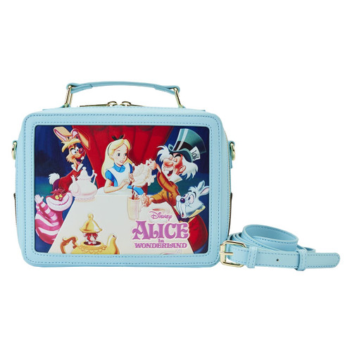 Loungefly Disney Alice in Wonderland Classic Movie Lunchbox Crossbody Bag Loungefly Disney Alice in Wonderland Classic Movie Lunchbox Crossbody Bag