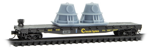 Micro-Trains MTL N-Scale F-20 Class Flat Car/Load Chessie System/B&O #9151