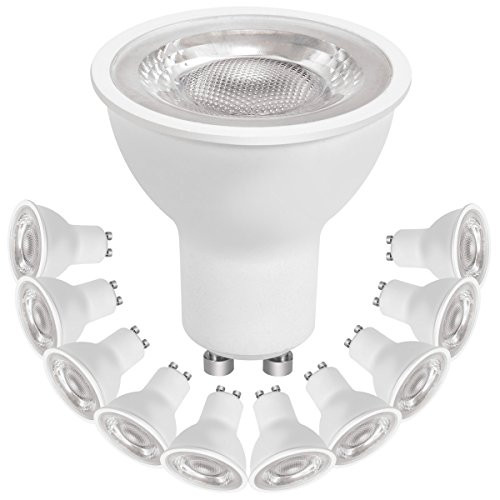 Smartinliving GU10 LED Light Bulb, 60W Equivalent Bulbs, 7W 620LM, Soft White 3000K, Non-Dimmable, LED Spotlight Track Light for Home Lighting Fixtures Kitchen Lighting Fixtures, Pack of 10