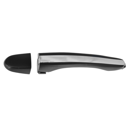 TRQ Door Handle Outer Outside Exterior RH or LH Rear Chrome & Black Compatible with Hyundai