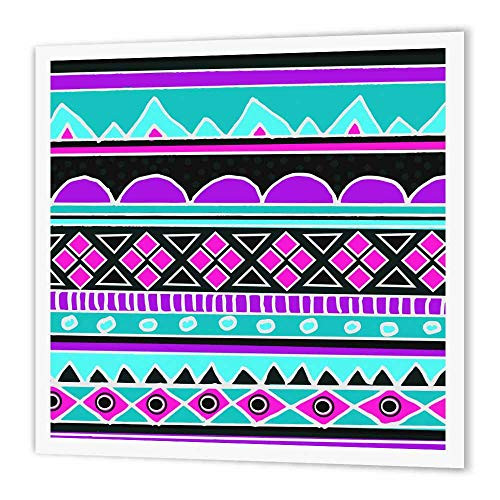 3dRose ht_112831_3 Bright Tribal Pattern 80S Aztec Zigzag Patterned Rows Iron on Heat Transfer for White Material, 10 by 10" 3dRose ht_112831_3 Bright Tribal Pattern 80S Aztec Zigzag Patterned Rows Iron on Heat Transfer for White Material, 10 by 10"