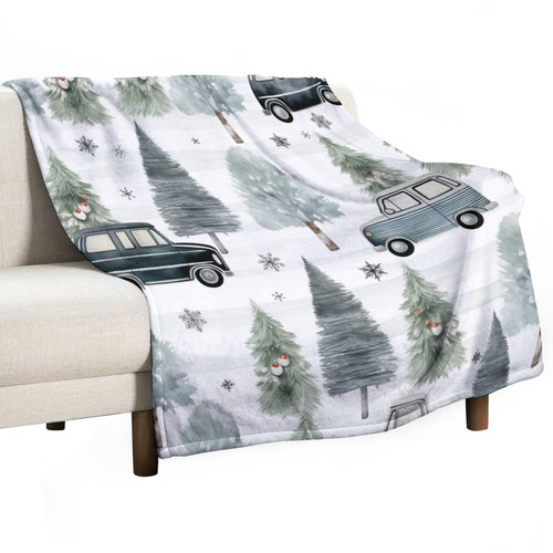 MaSiledy Christmas Tree Reindeer Truck Stripes Gray Blanket Rustic Country Holiday Throw Blankets for Bed 50"x60" Flannel Fleece Throw Blanket for Bed Couch Car for Adults and Children MaSiledy Christmas Tree Reindeer Truck Stripes Gray Blanket Rustic Country Holiday Throw Blankets for Bed 50"x60" Flannel Fleece Throw Blanket for Bed Couch Car for Adults and Children