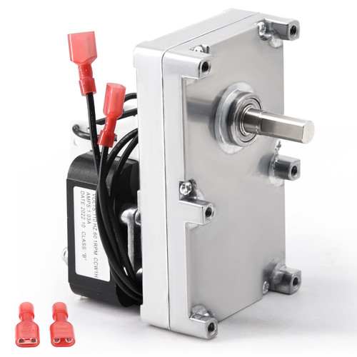 Adviace Replacement PU-047040 Auger Motor for Englander/England 25-PDVC 55-SHP10 25-PDV 55-SHP22 Pellet Stoves, 1 RPM Counter Clockwise Auger Motor for 25-PDVC.