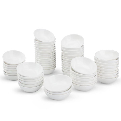 UIBFCWN 60 Pack Soy Sauce Dish 3inch Ceramic Dipping Bowls Bulk, 1.2 Oz White Dipping Sauce Bowls/Dishes, Small Dipping Sauce Cups for Sushi Ketchup Olive Oil Appetizer UIBFCWN 60 Pack Soy Sauce Dish 3inch Ceramic Dipping Bowls Bulk, 1.2 Oz White Dipping Sauce Bowls/Dishes, Small Dipping Sauce Cups for Sushi Ketchup Olive Oil Appetizer