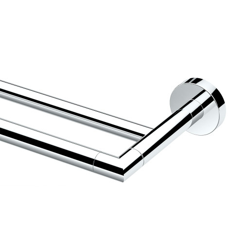 Gatco Glam Double Towel Bar, Chrome, 24 Inch, Double Bar
