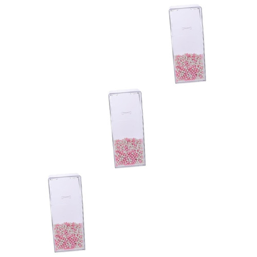 FOMIYES 3pcs Box Pearl Makeup Brush Bucket Makeup Brush Container Vanity Brush Holder Brush Holder Cup Eyelash Brush Holder Makeup Brush Holder Makeup Brush Jar Travel Cosmetic Acrylic