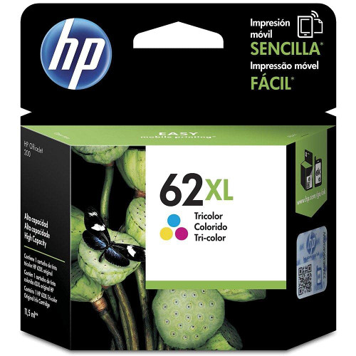HP Cartucho De Tinta 62xl Tricolor