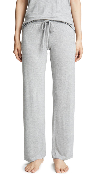 PJ Salvage womens Pj Salvage Women's Basic Open Leg Lounge Pant Pajama Bottom, Rayon Grey, Large US