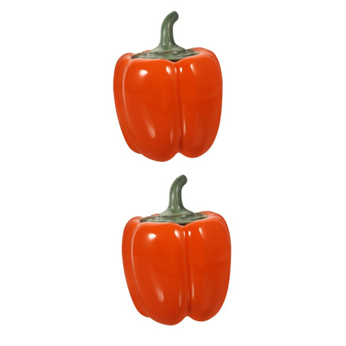 NOLITOY 2pcs Pumpkin Storage Jar snack container food container coffee bean container ceramic bean jar loose tea storage can ceramic jar tea organizer pumpkin shape container sugar holder