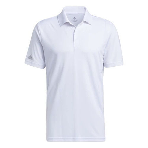 adidas Golf Men's Performance Primegreen Polo Shirt, White, Large
