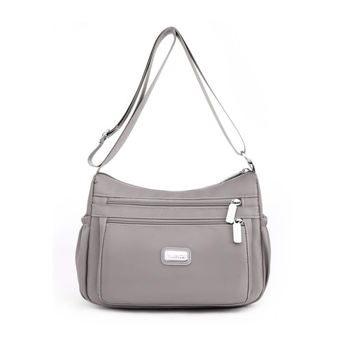 Oichy Crossbody Bag for Women Waterproof Shoulder Bag Messenger Bag Casual Nylon Purse Handbag Lightweight Pocketbooks (Grey) Oichy Crossbody Bag for Women Waterproof Shoulder Bag Messenger Bag Casual Nylon Purse Handbag Lightweight Pocketbooks (Grey)
